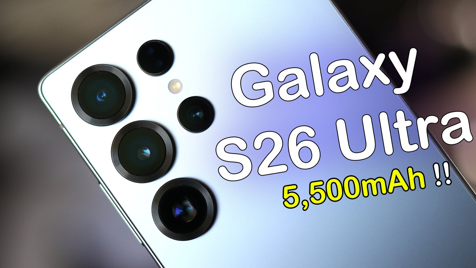 Samsung Galaxy S26 Ultra Samsung’s best Silicon Carbon battery with up to 5,500mAh !!